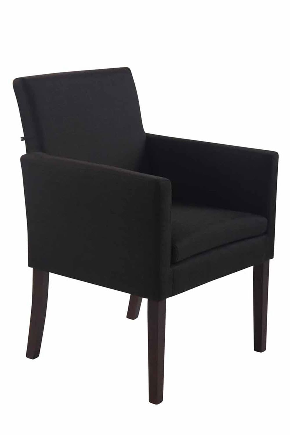 CLP Esszimmerstuhl WEBB Mit Stoffbezug I Polsterstuhl Mit Robustem Holzgestell I Retrostuhl Mit Bodenschonern 