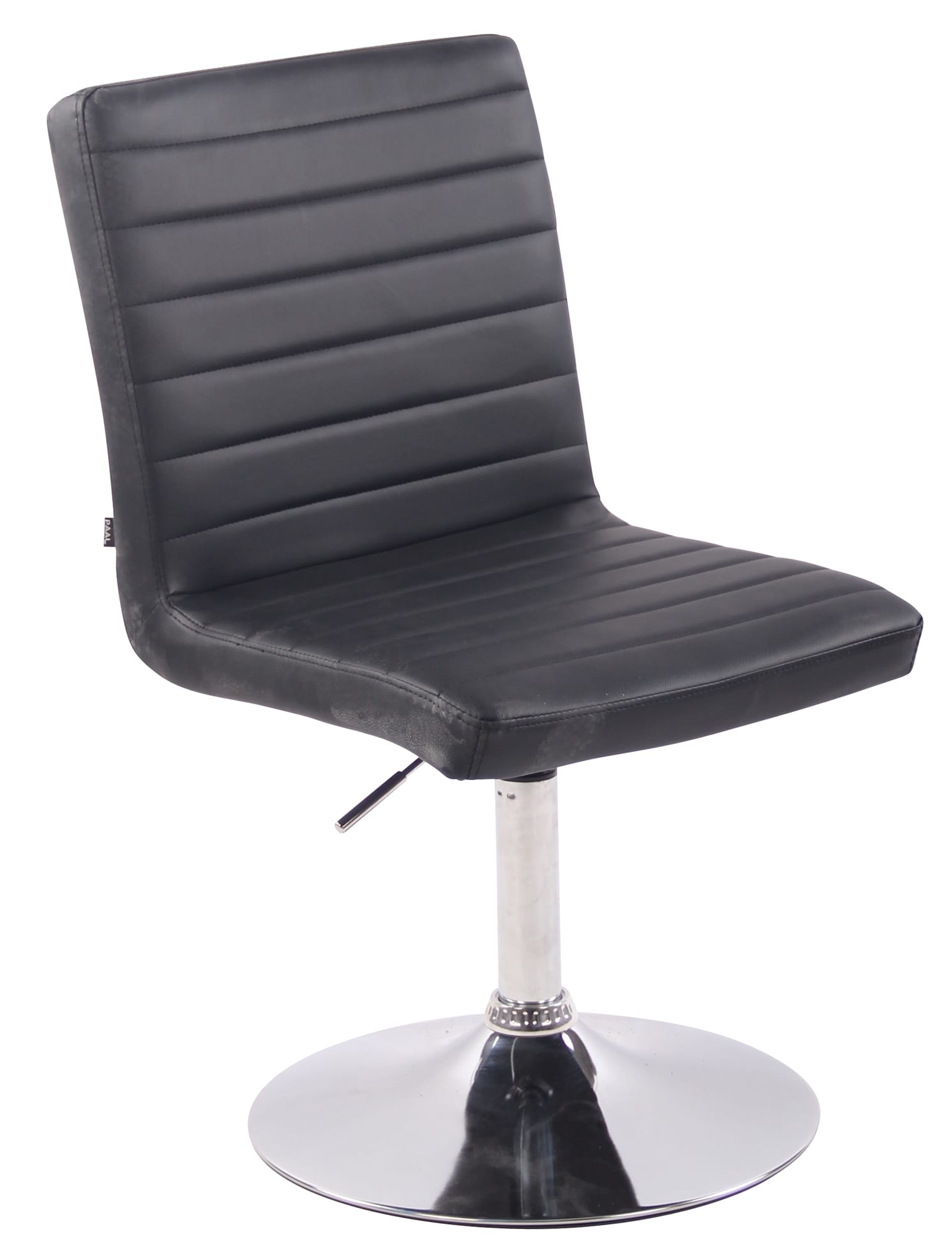 CLP Esszimmerstuhl Elvas mit hochwertiger Polsterung und Kunstlederbezug I Drehbarer und h&ouml;henverstellbarer Polsterstuhl mit Metallgestell 