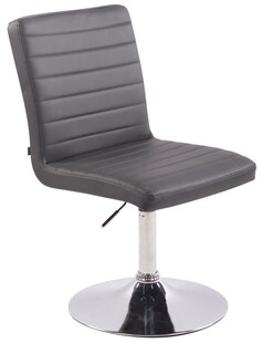 CLP Esszimmerstuhl Elvas mit hochwertiger Polsterung und Kunstlederbezug I Drehbarer und höhenverstellbarer Polsterstuhl mit Metallgestell 