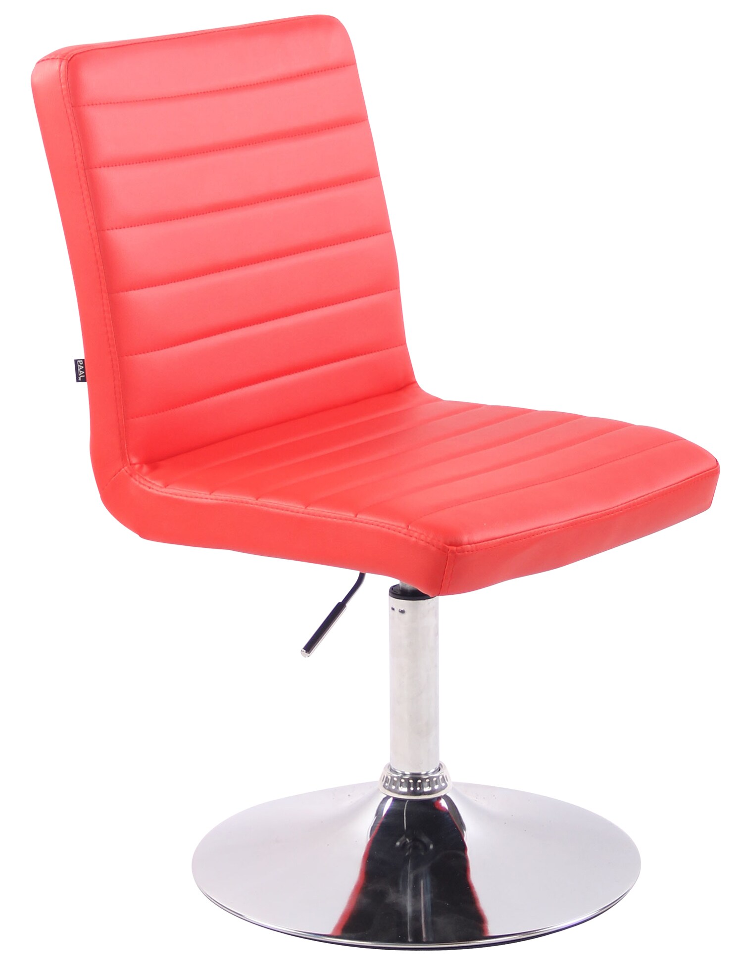 CLP Esszimmerstuhl Elvas mit hochwertiger Polsterung und Kunstlederbezug I Drehbarer und h&ouml;henverstellbarer Polsterstuhl mit Metallgestell 