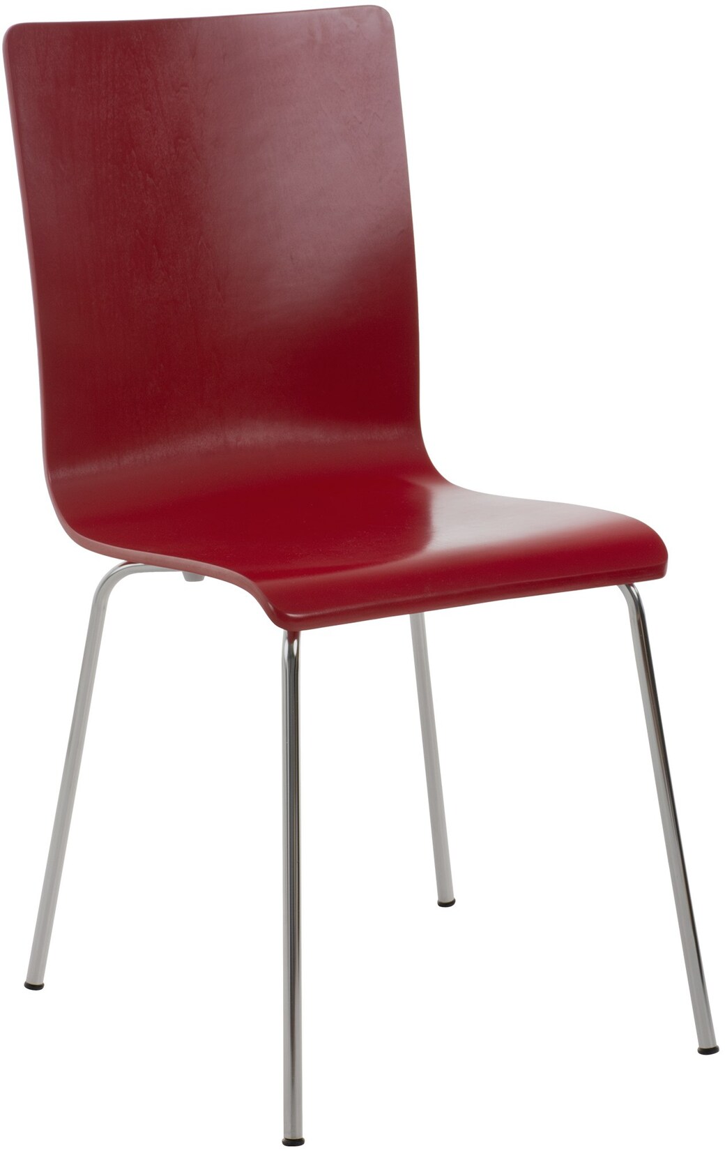 CLP Besucherstuhl Pepe I Ergonomisch Geformter Lehnstuhl Mit Holzsitz I Stabiles Metallgestell I Komfort Und Stil Mit Robuster Konstruktion