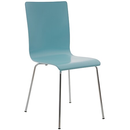 CLP Wartezimmerstuhl PEPE mit ergonomisch geformten Holzsitz und Metallgestell I Konferenzstuhl I In verschiedenen Farben erhältlich 