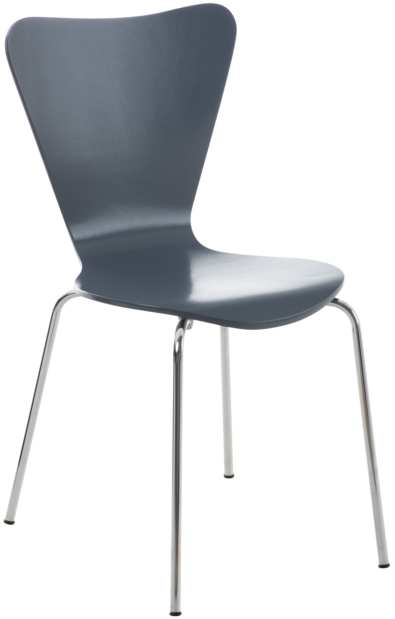 CLP Stapelstuhl Calisto I Konferenzstuhl Mit Holzsitz Und Stabilem Metallgestell 