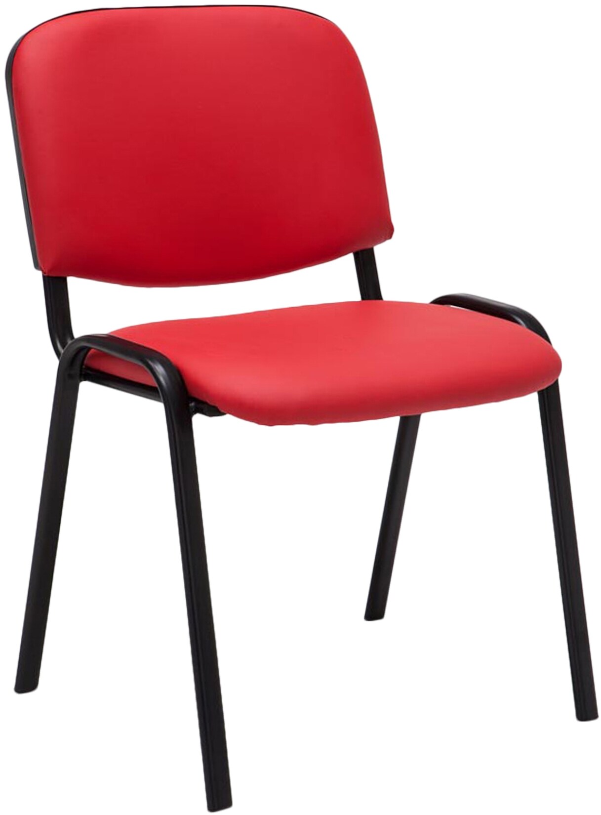 CLP Besucherstuhl Ken Kunstleder Farbe: rot