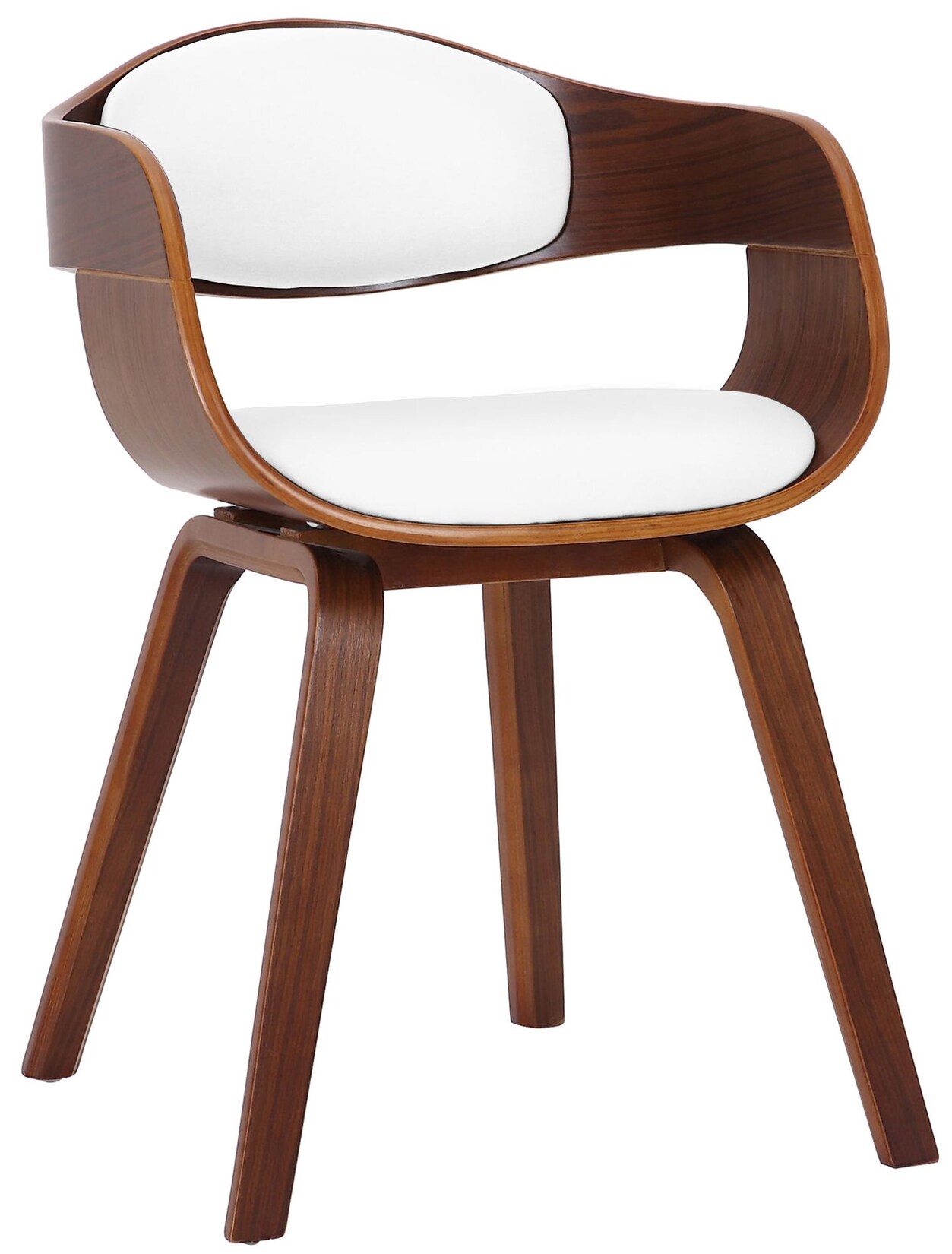 CLP Esszimmerstuhl ergonomisch Kingston, gepolsterte umlaufender Rückenlehne, Kunstlederbezug & Holzgestell, belastbar bis 150 kg