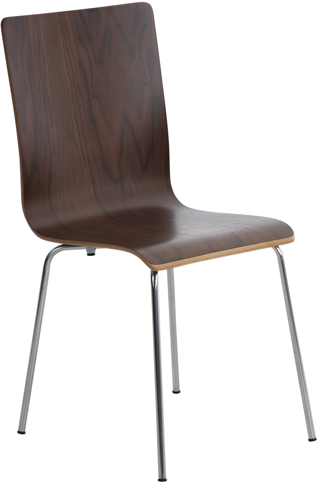 CLP Besucherstuhl Pepe I Ergonomisch Geformter Lehnstuhl Mit Holzsitz I Stabiles Metallgestell I Komfort Und Stil Mit Robuster Konstruktion 