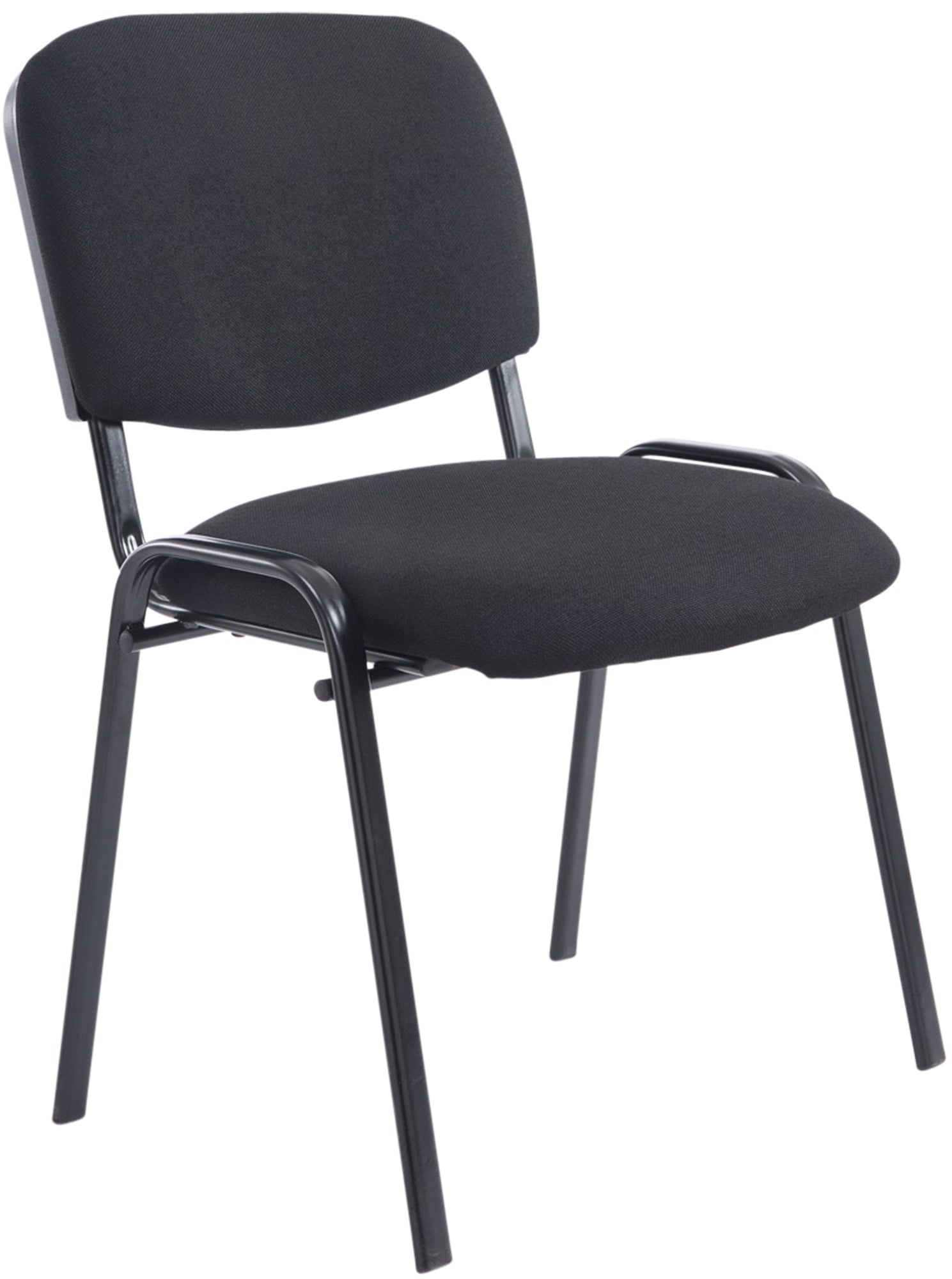 CLP Stapelstuhl Ken XL I Konferenzstuhl Mit Stoff-Bezug Und Metall-Gestell 
