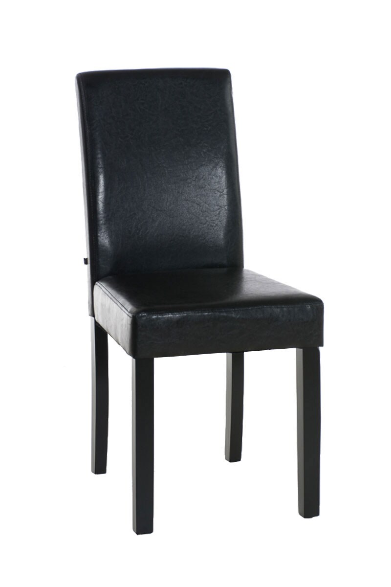 CLP Esszimmerstuhl Ina schwarz Farbe: braun, Gestell Farbe: schwarz
