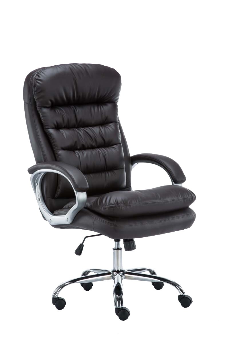CLP Bürostuhl ergonomisch, XXL Vancouver, bis 150 kg belastbar, höhen-verstellbar, drehbar, kippbar fixierbar, Kunstleder