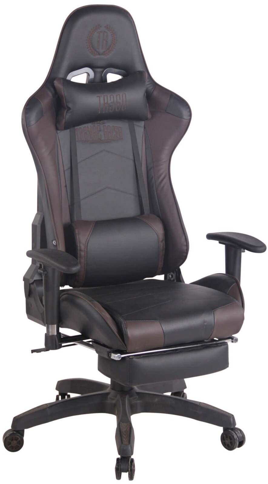 CLP Gaming B&uuml;rostuhl Turbo I H&ouml;henverstellbarer Schreibtischstuhl Mit Fu&szlig;ablage 