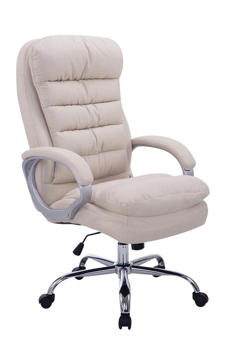 CLP Bürostuhl ergonomisch, XXL Vancouver, bis 150 kg belastbar, höhen-verstellbar, drehbar, kippbar fixierbar, Stoff
