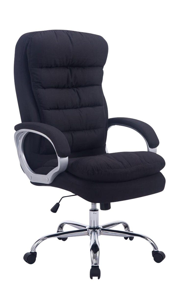 CLP Bürostuhl ergonomisch, XXL Vancouver, bis 150 kg belastbar, höhen-verstellbar, drehbar, kippbar fixierbar, Stoff