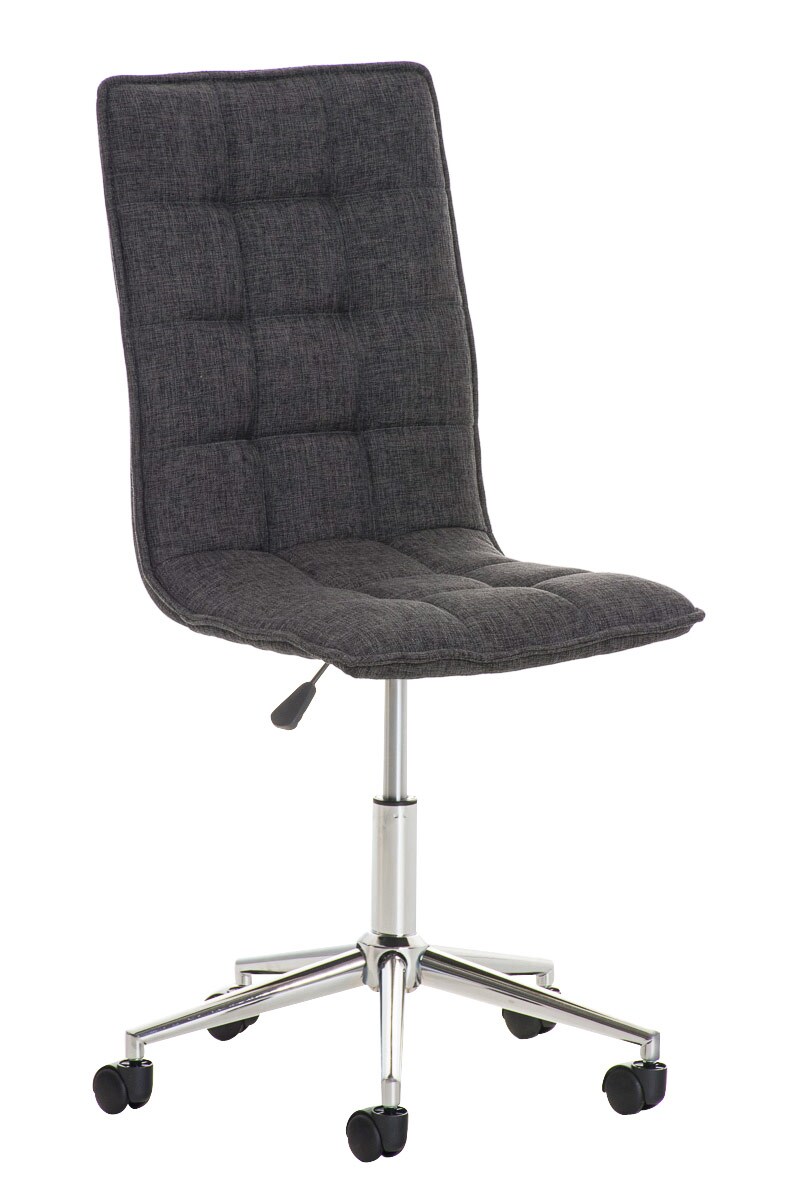 CLP Arbeitshocker PEKING mit Stoffbezug | Schreibtischstuhl mit Laufrollen | H&ouml;henverstellbarer Drehstuhl | In verschiedenen Farben erh&auml;ltlich 