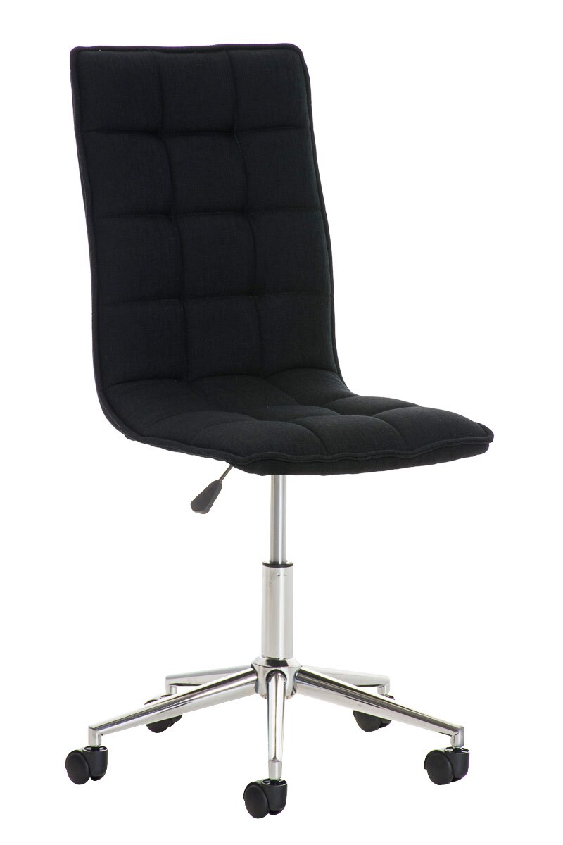 CLP Arbeitshocker PEKING mit Stoffbezug | Schreibtischstuhl mit Laufrollen | H&ouml;henverstellbarer Drehstuhl | In verschiedenen Farben erh&auml;ltlich 