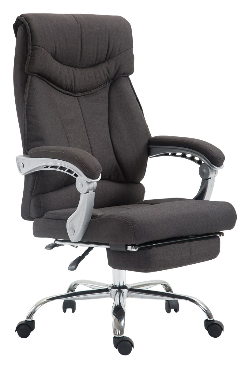 CLP B&uuml;rostuhl BIG IOWA mit Stoffbezug, Chefsessel mit Fu&szlig;st&uuml;tze, max. belastbar bis 136 kg, h&ouml;henverstellbar 