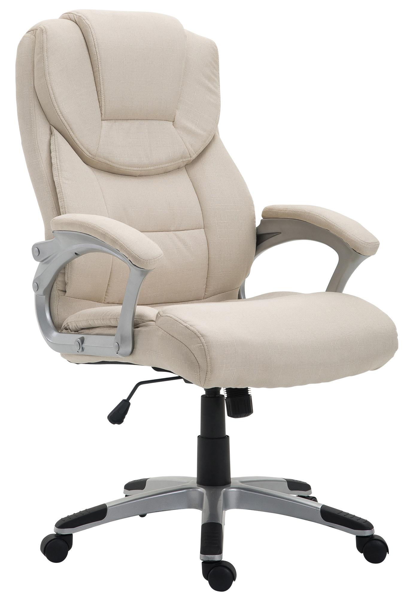 CLP B&uuml;rostuhl Texas I mit Stoff-Bezug und Wippmechanik I Schreibtischstuhl drehbar und h&ouml;henverstellbar 