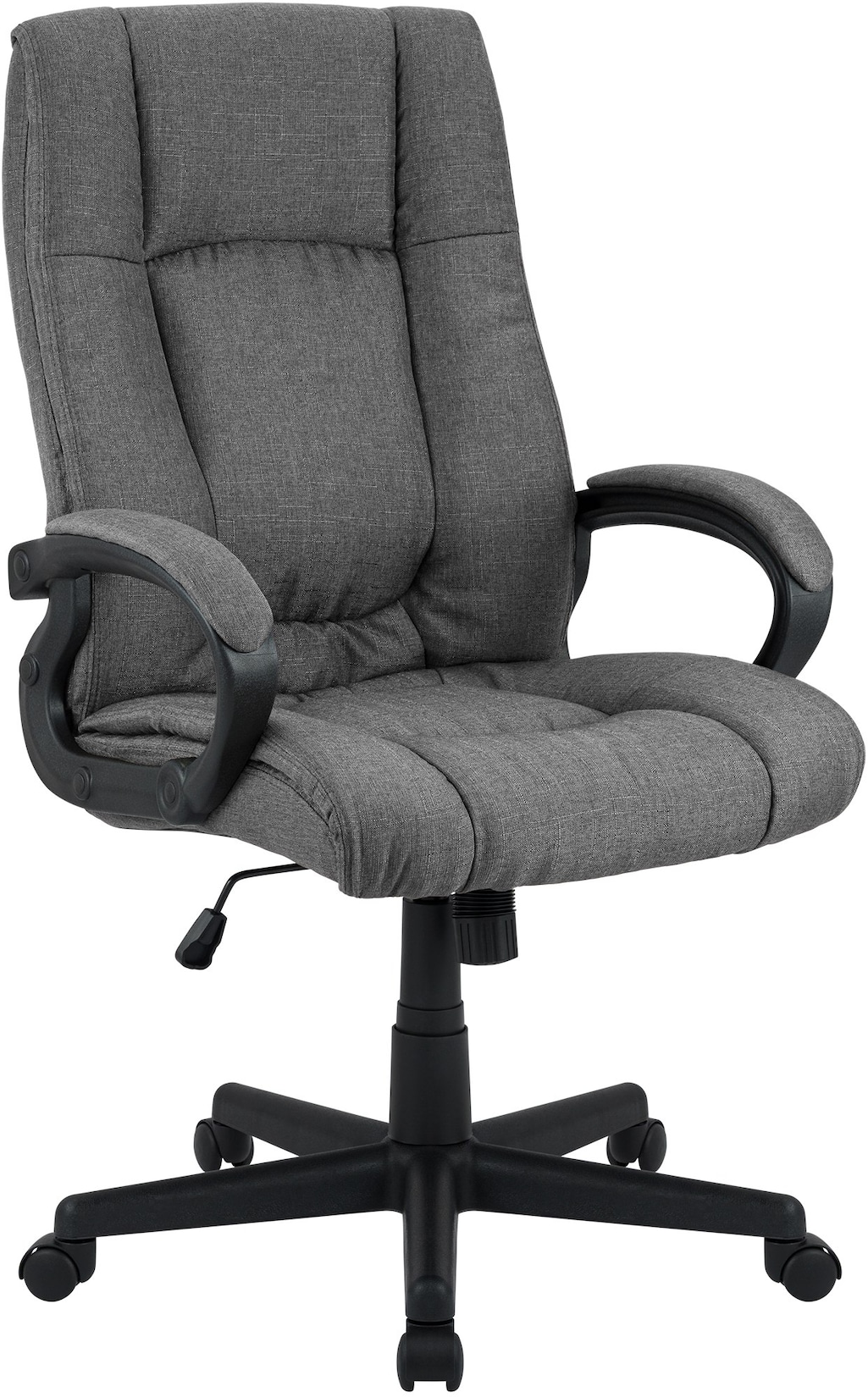 CLP Bürostuhl ergonomisch mit Rollen und Höhenverstellung, Chefsessel höhenverstellbar und Wippfunktion, rückenschonend, Drehstuhl Sparta