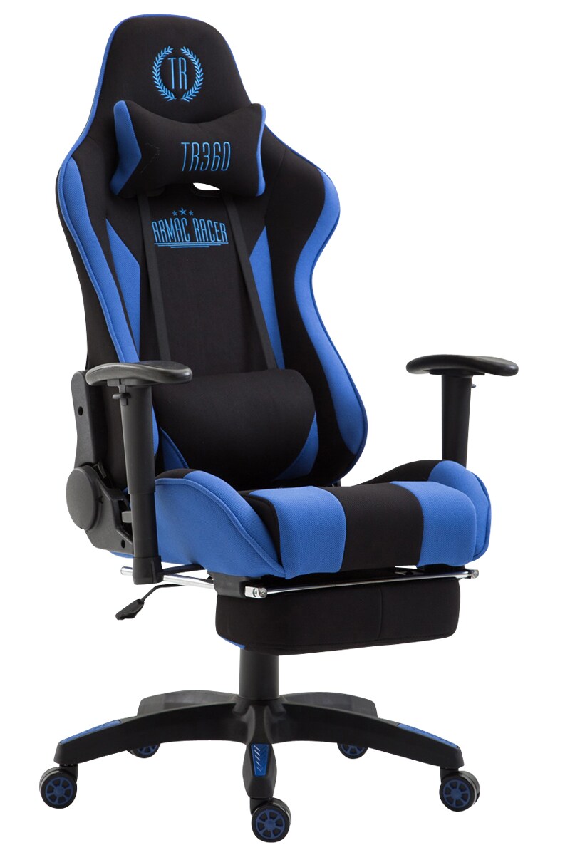 CLP B&uuml;rostuhl BOAVISTA mit Stoffbezug | Chefsessel mit und ohne Fu&szlig;ablage | Drehstuhl mit Wippmechanismus | In verschiedenen Farben erh&auml;ltlich 