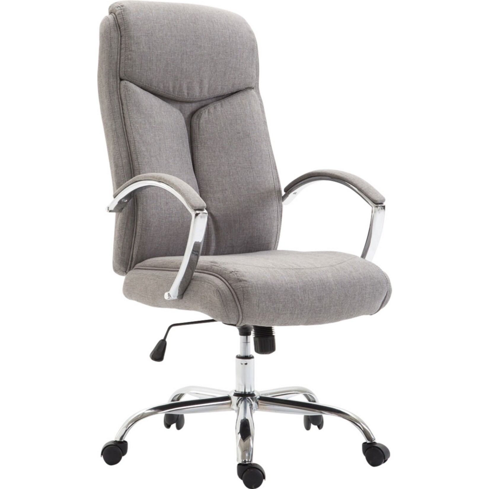 CLP B&uuml;rostuhl XL Vaud mit Stoffbezug, Chefsessel, Drehstuhl mit Armlehnen, B&uuml;rodrehstuhl mit hochwertige Polsterung, max. Belastbarkeit 140 kg, 