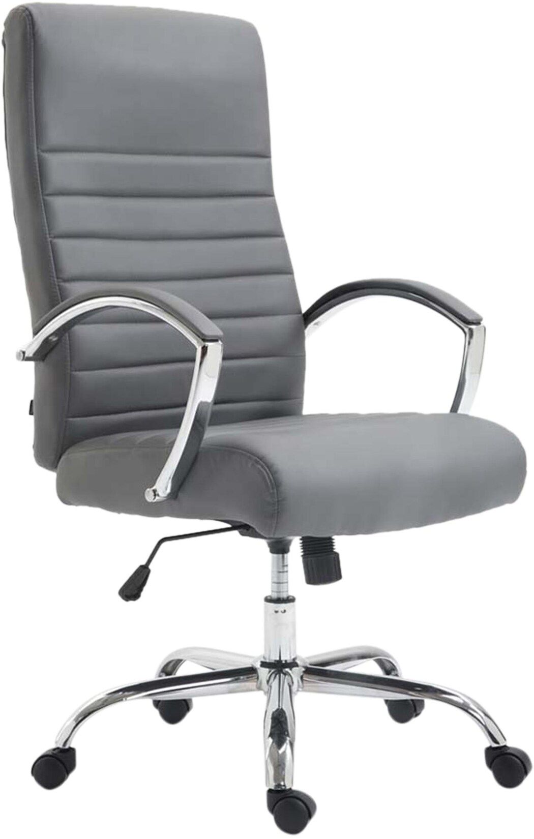 CLP Bürostuhl ergonomisch Valais Kunstleder, moderner Schreibtischstuhl, höhenverstellbarem Sitz und einer Belastbarkeit von 136 kg
