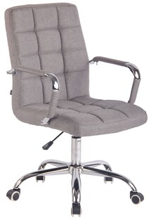 CLP Bürostuhl DELI mit Stoffbezug und hochwertiger Polsterung I Drehstuhl mit höhenverstellbarer Sitzhöhe 