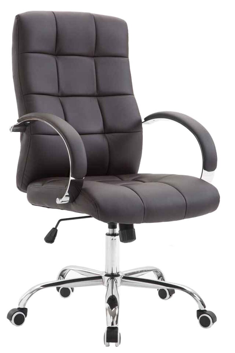 CLP Fauteuil de bureau Mikos en similicuir , Marron