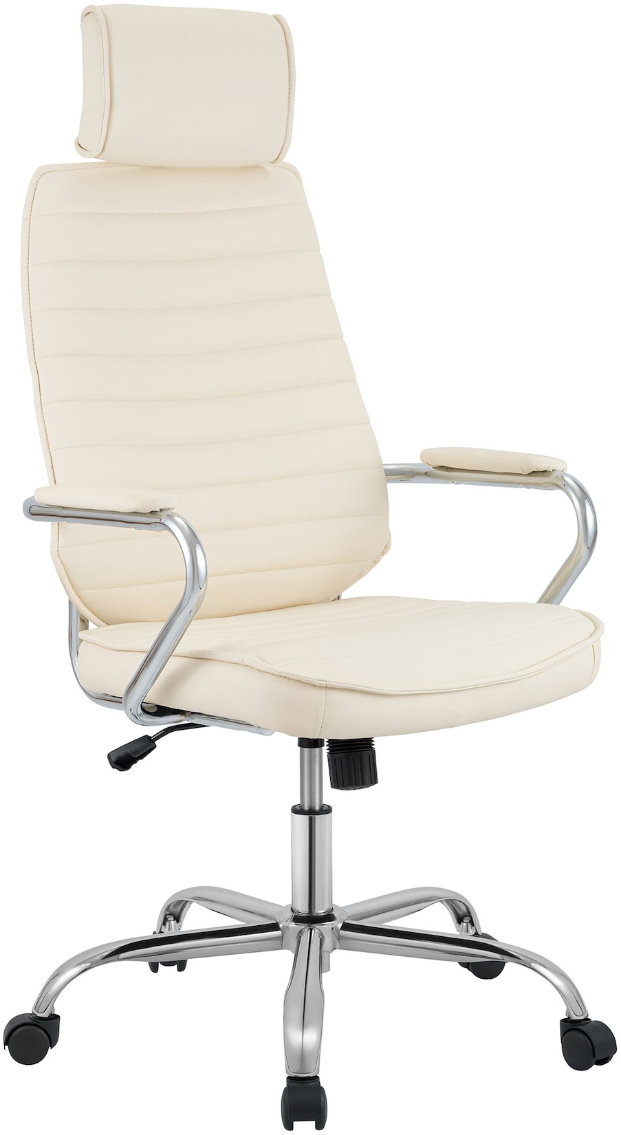 CLP Fauteuil de bureau Rako similicuir , Crème