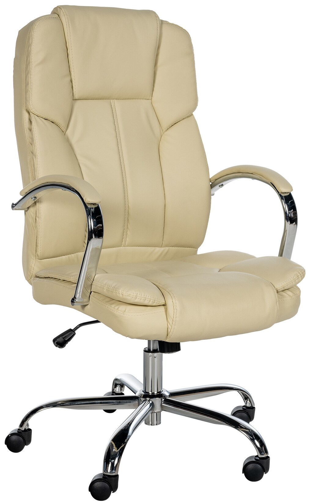 CLP Ergonomischer Bürostuhl BIG Xanthos I XXL Komfort Mit Wippfunktion Und Armlehnen I Verstellbar Mit Kunstleder-Bezug, Belastbar bis 210 …