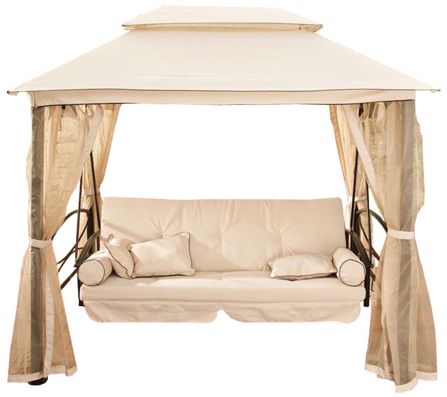 CLP Ersatzteile f&uuml;r Hollywoodschaukel KENIA I Stoffbez&uuml;ge f&uuml;r CLP-Gartenschaukel KENIA I Sonnendach und Moskitonetz f&uuml;r Outdoor-Schaukel 