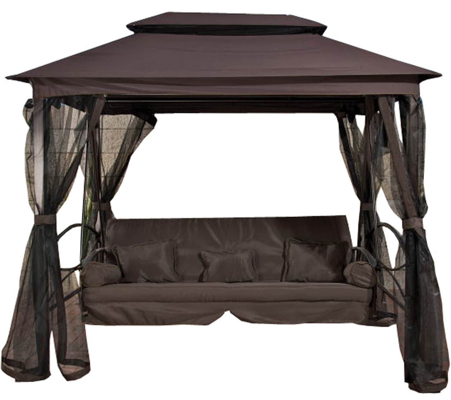 CLP Ersatzteile f&uuml;r Hollywoodschaukel KENIA I Stoffbez&uuml;ge f&uuml;r CLP-Gartenschaukel KENIA I Sonnendach und Moskitonetz f&uuml;r Outdoor-Schaukel 