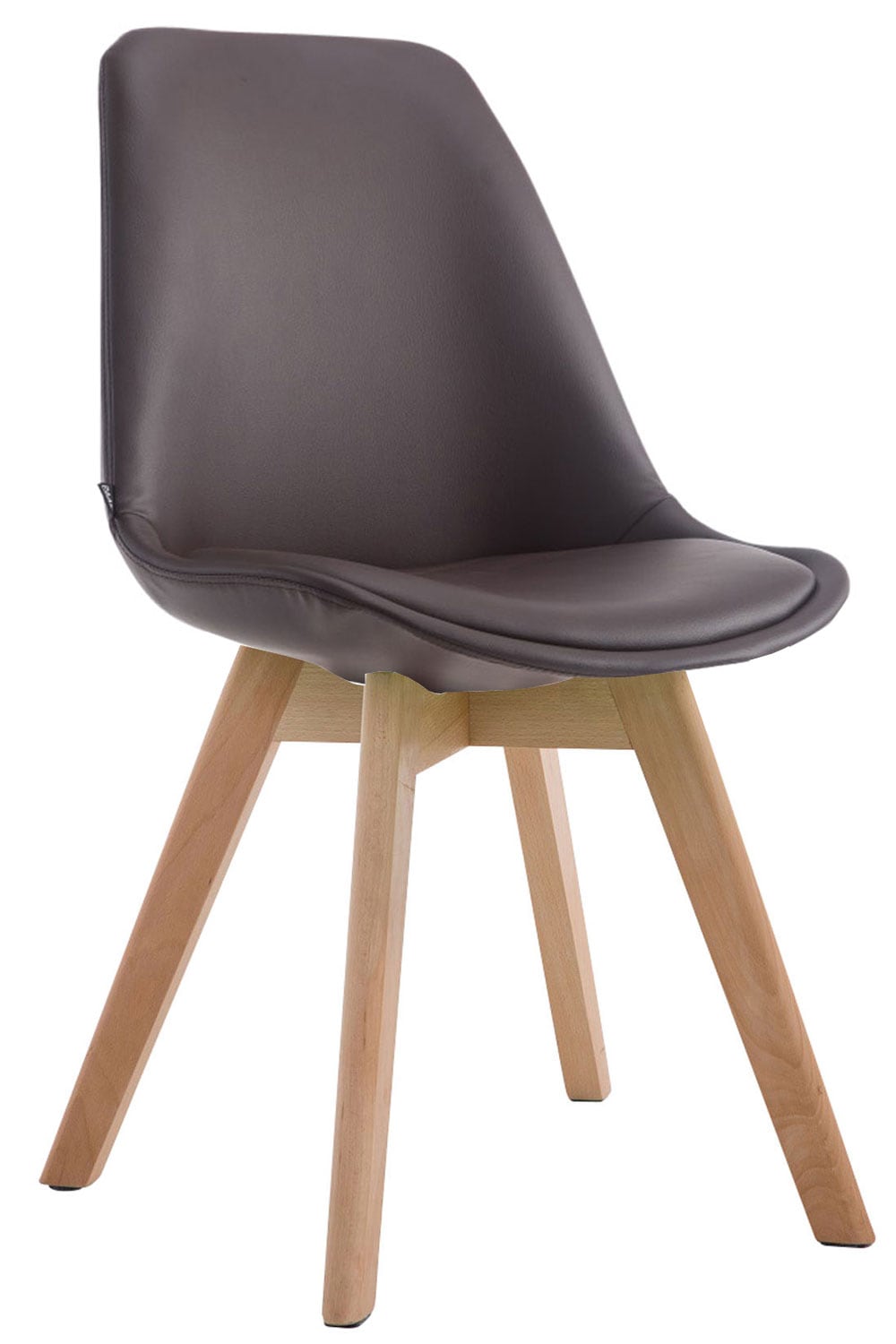 CLP Stuhl Manado Kunstleder Natura Farbe: braun, Gestell Farbe: natur