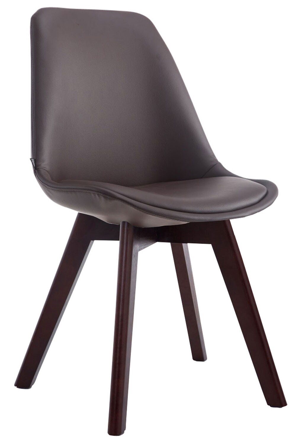 CLP Stuhl Manado Kunstleder Walnuss Farbe: braun, Gestell Farbe: walnuss