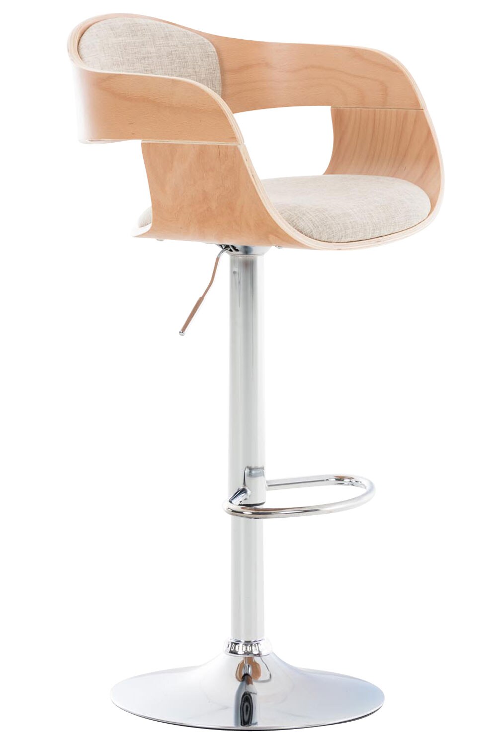CLP Barhocker Kingston C Stoff Farbe: natur/creme