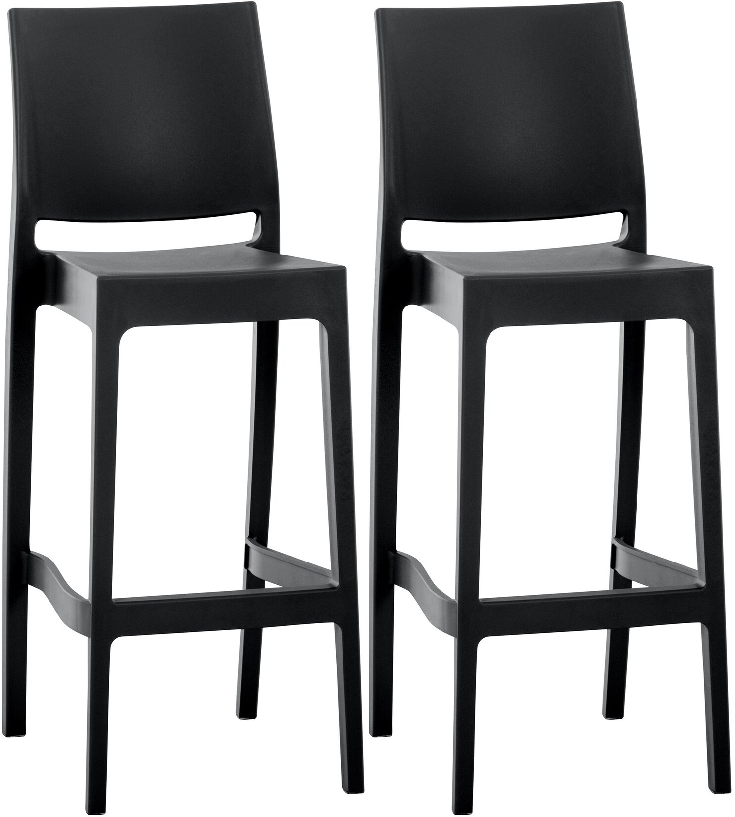 CLP 2er Set Barhocker Maya Farbe: schwarz