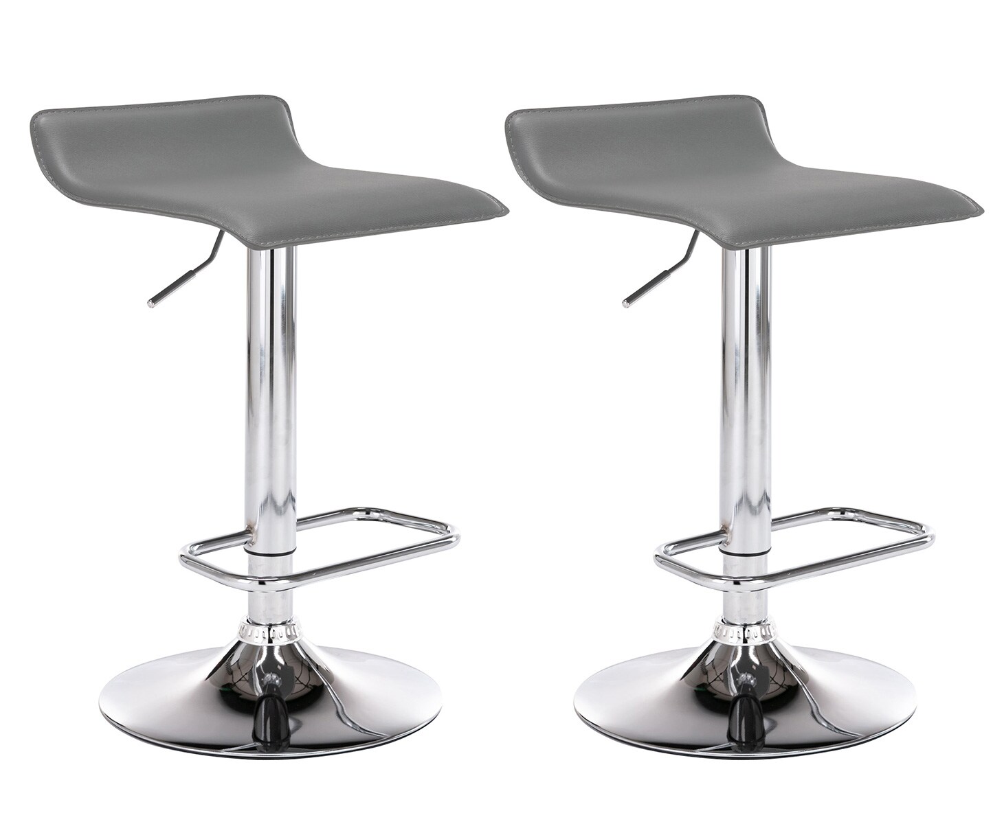 CLP 2er Set Barhocker Dyn Farbe: grau