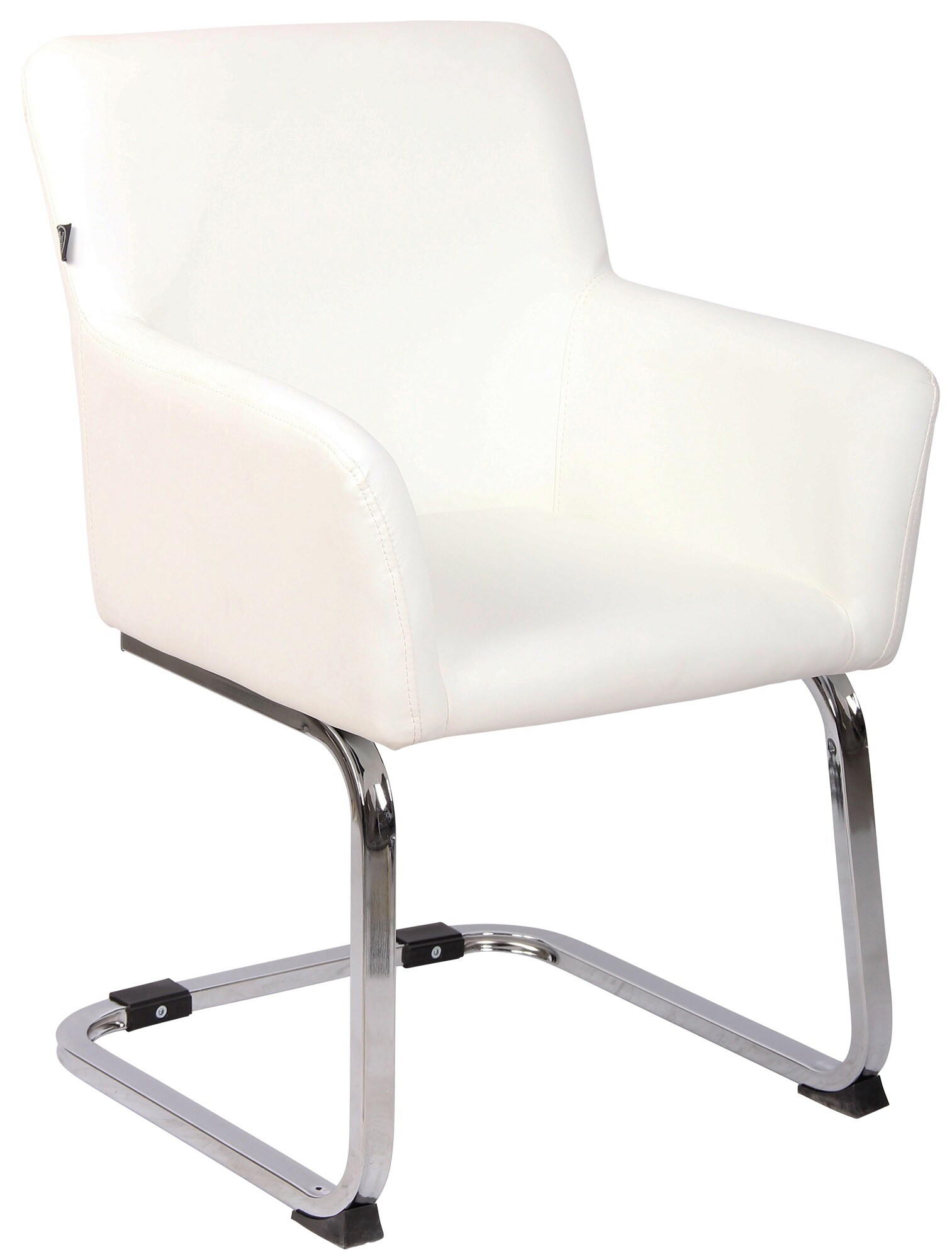 CLP Stuhl Puka I Gepolsterter Freischwinger I Edelstahl-Gestell 