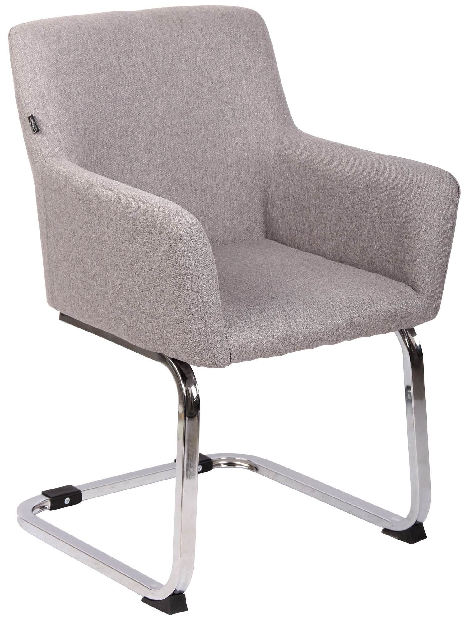 CLP Stuhl Puka I Gepolsterter Freischwinger I Edelstahl-Gestell 