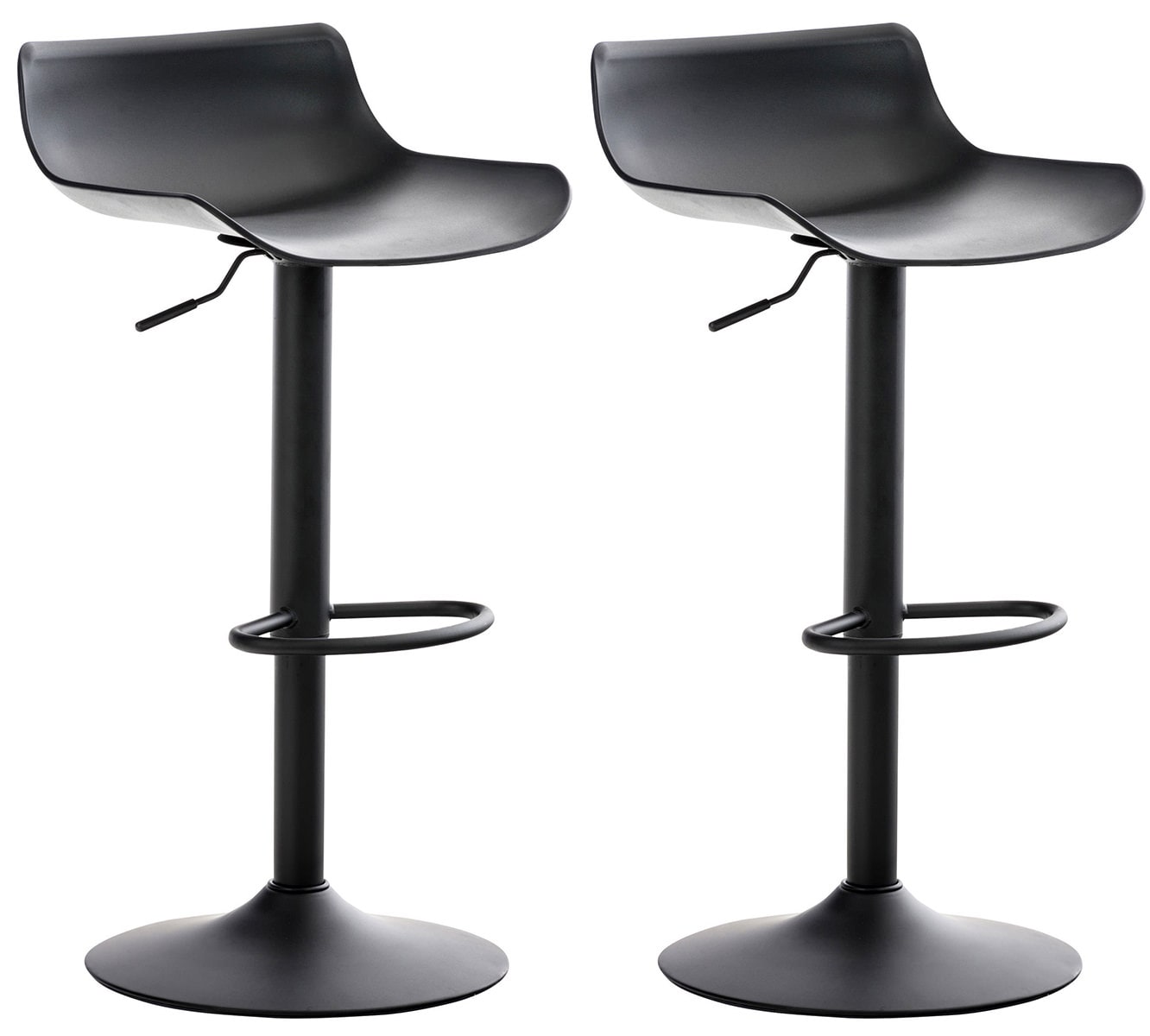 CLP 2er Set Barhocker Aveiro Farbe: schwarz