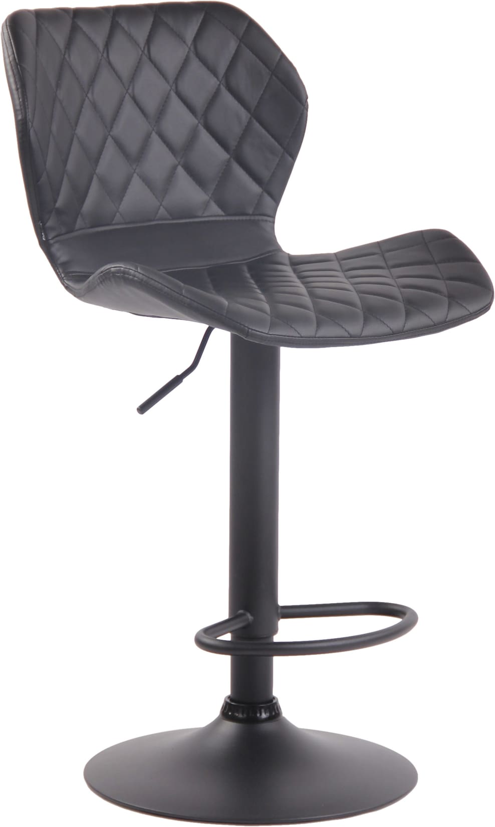 CLP Barhocker Cork Kunstleder schwarz Farbe: schwarz, Gestell Farbe: schwarz