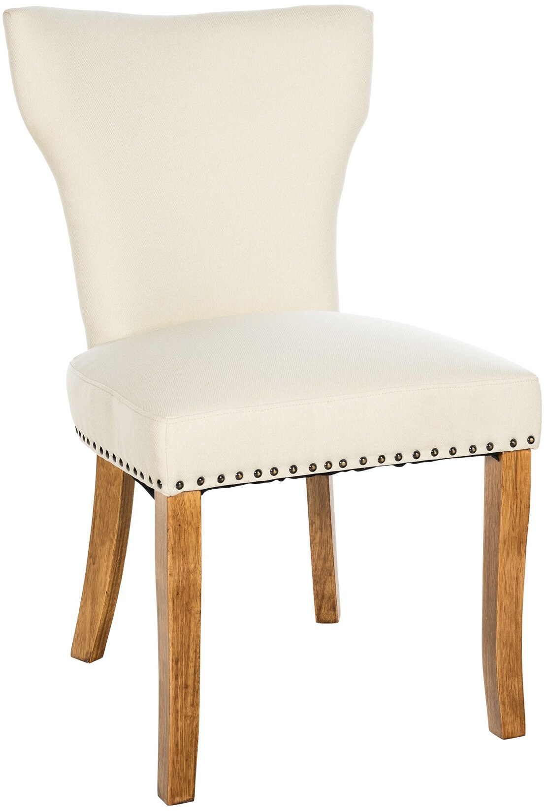CLP Esszimmerstuhl Zadar Stoff antik-hell Farbe: creme, Gestell Farbe: antik-hell