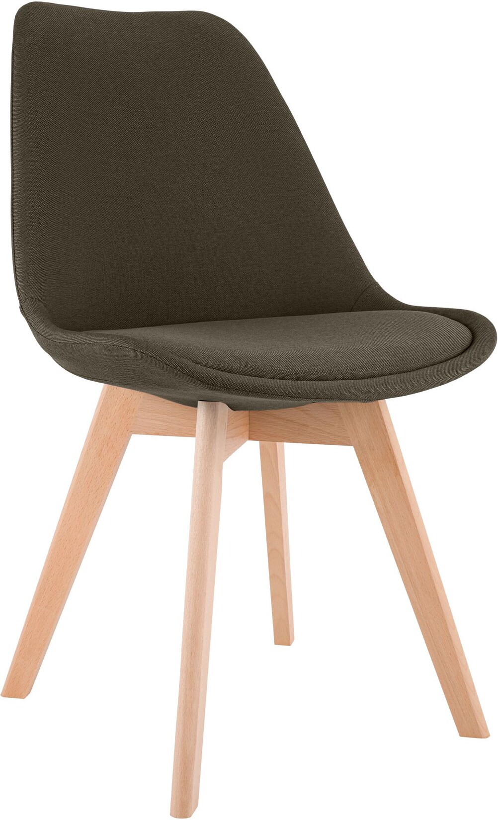 CLP Stuhl Linares Stoff Farbe: braun, Material: Stoff