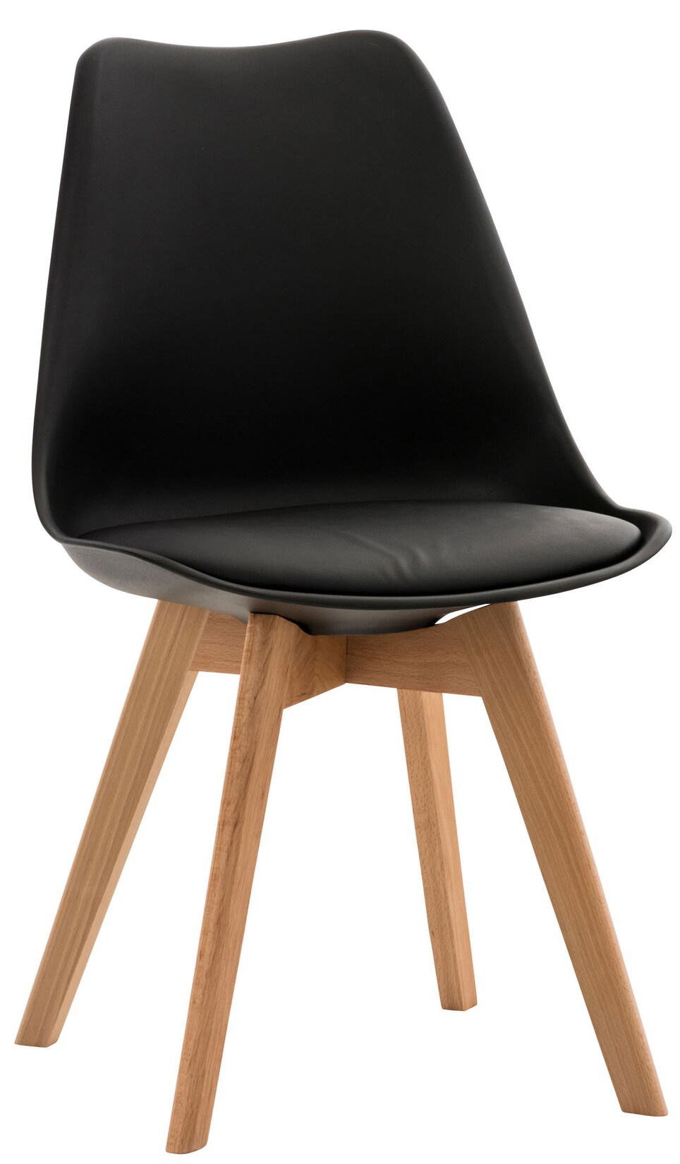 CLP Stuhl Linares Stoff Farbe: schwarz, Material: Stoff