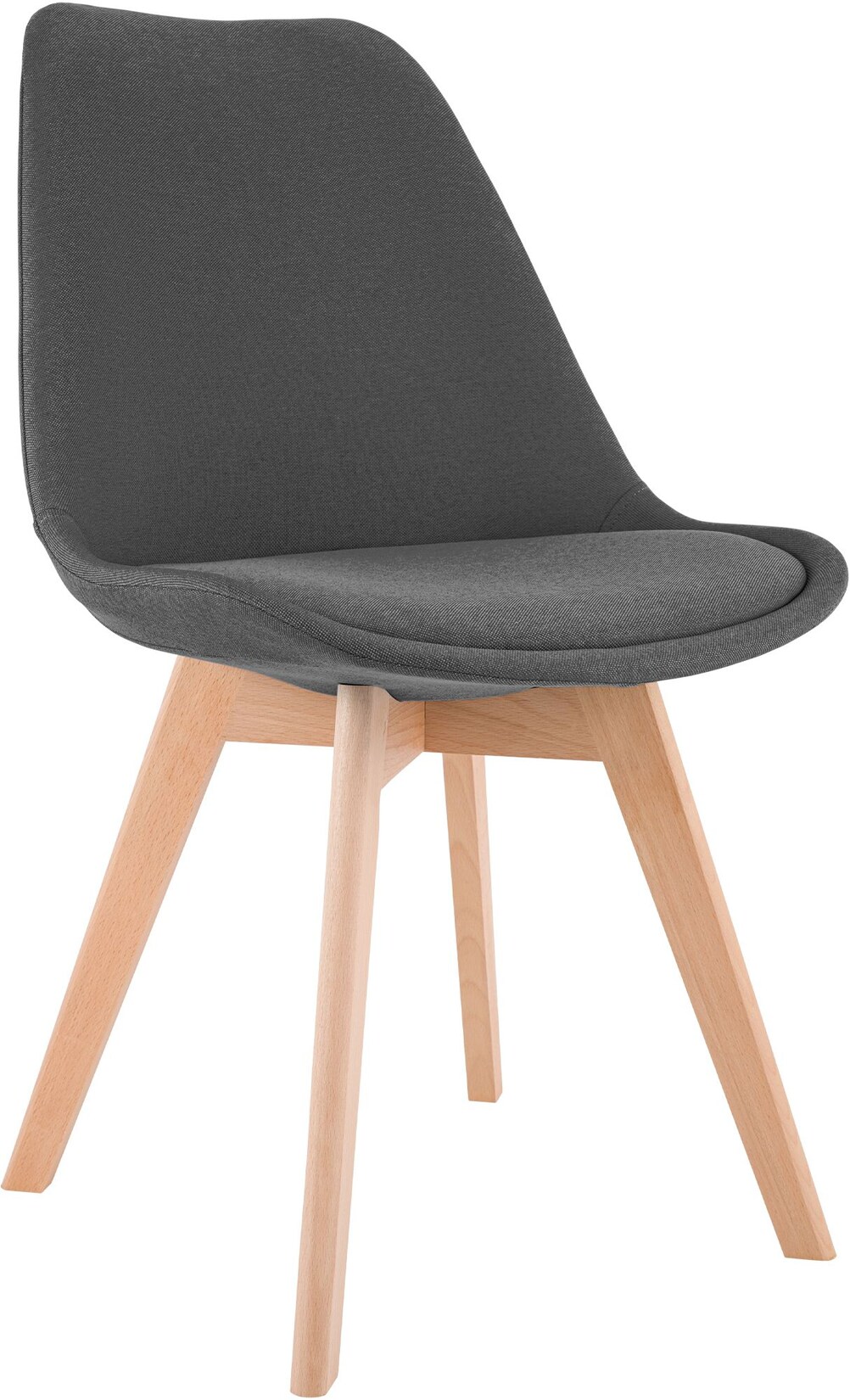 CLP Stuhl Linares Stoff Farbe: grau, Material: Stoff