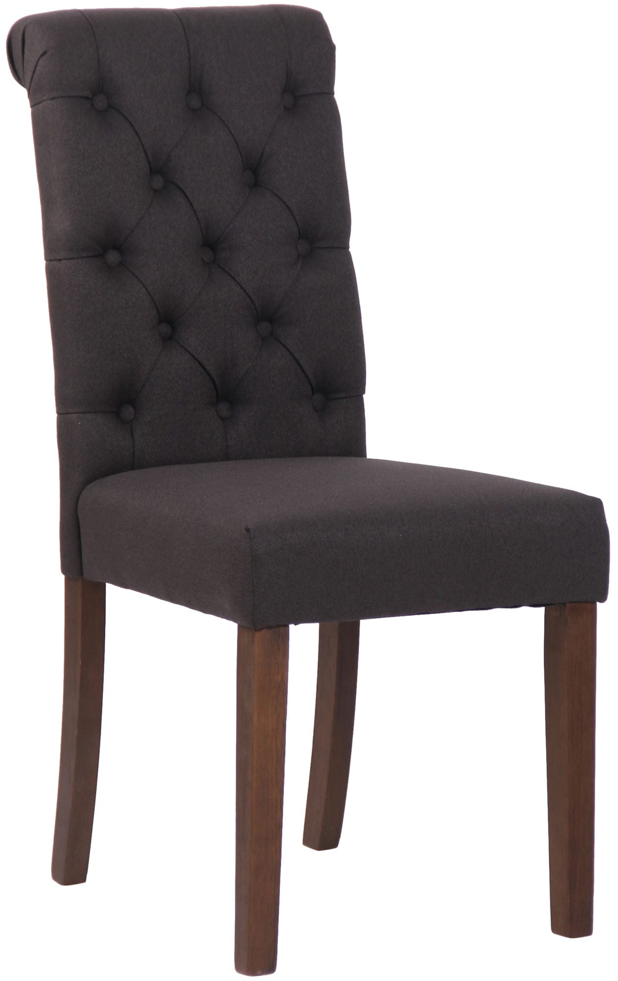CLP Esszimmerstuhl Lisburn I Samt I Stoff I Polsterstuhl Gesteppt Chesterfield Design 