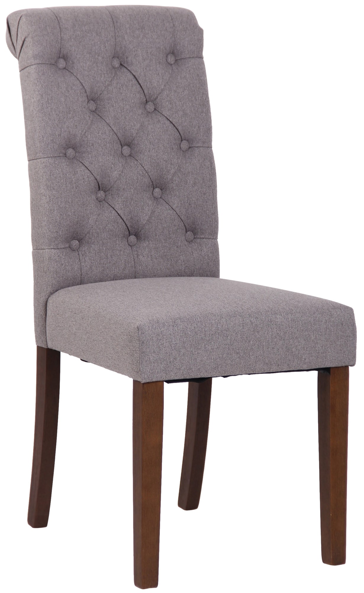 CLP Esszimmerstuhl Lisburn I Samt I Stoff I Polsterstuhl Gesteppt Chesterfield Design 