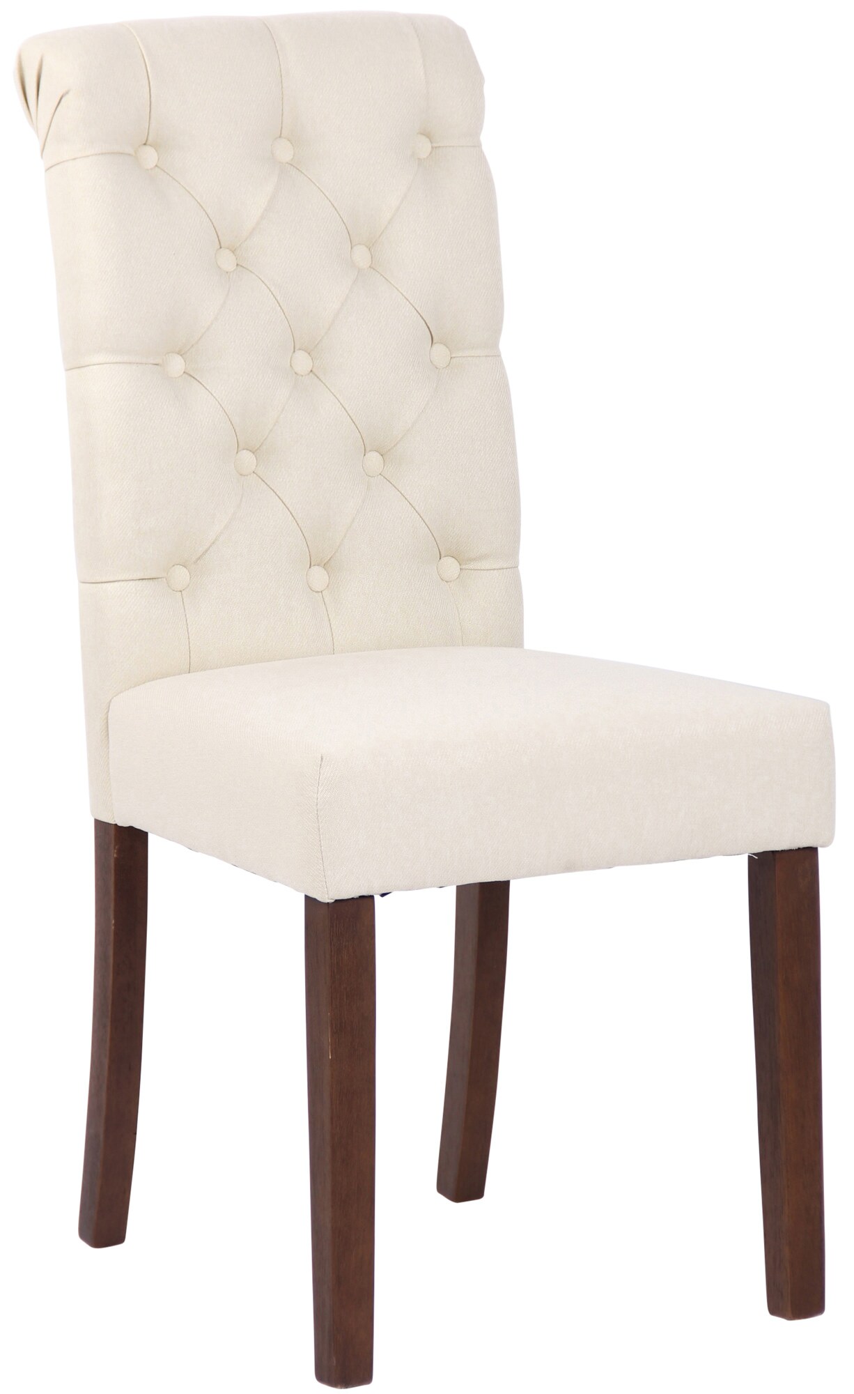 CLP Esszimmerstuhl Lisburn I Samt I Stoff I Polsterstuhl Gesteppt Chesterfield Design 