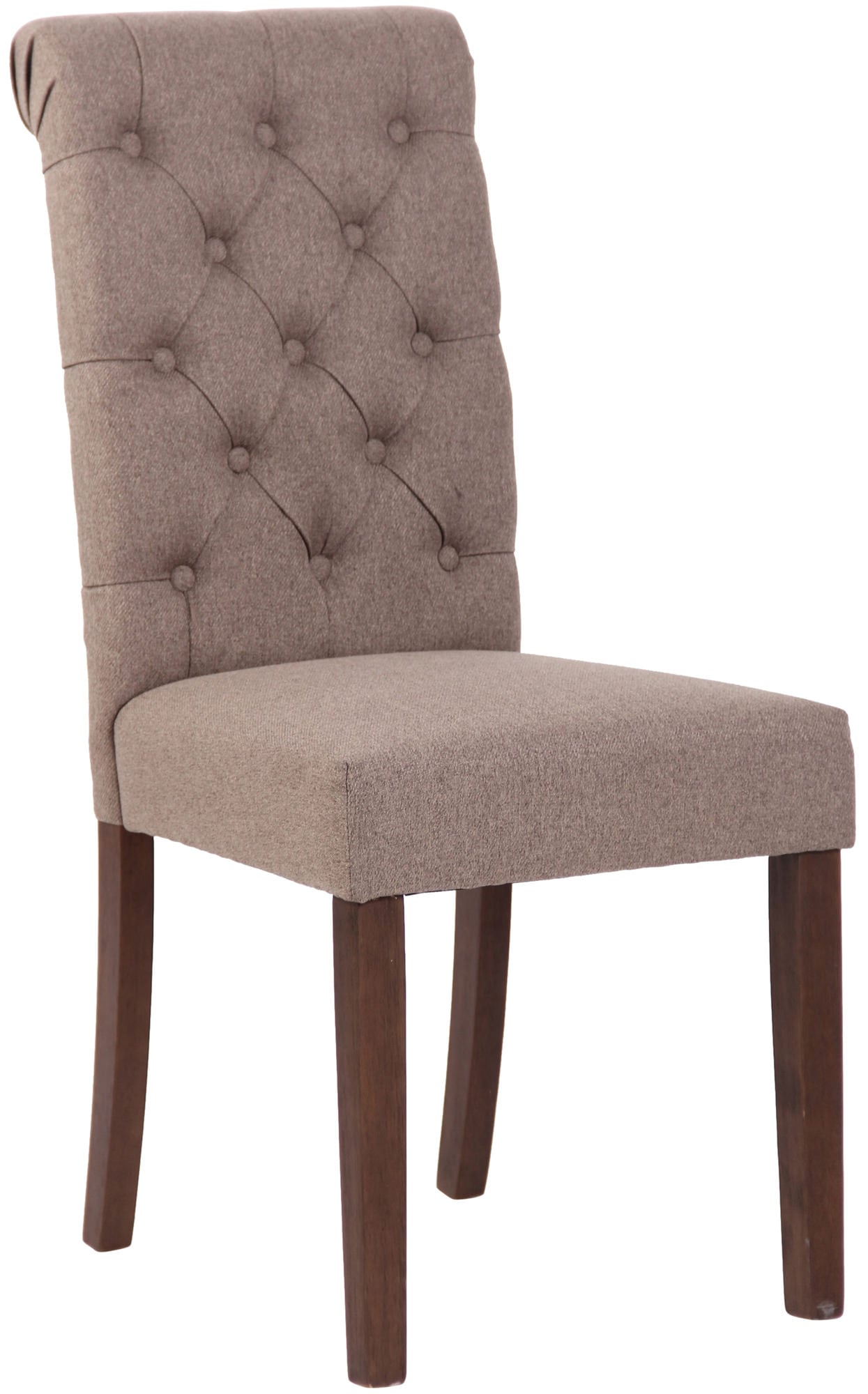 CLP Esszimmerstuhl Lisburn I Samt I Stoff I Polsterstuhl Gesteppt Chesterfield Design 