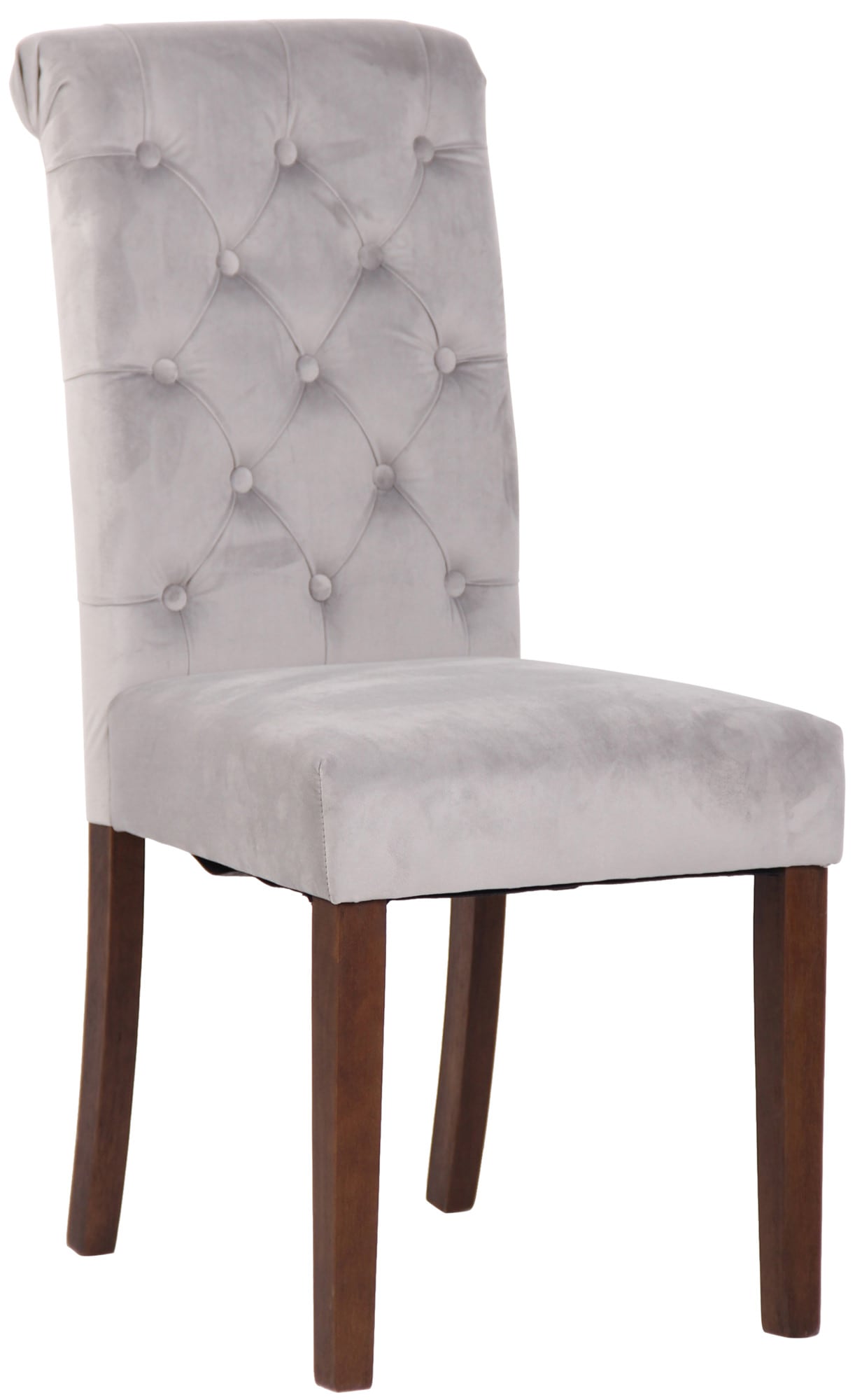 CLP Esszimmerstuhl Lisburn I Samt I Stoff I Polsterstuhl Gesteppt Chesterfield Design 