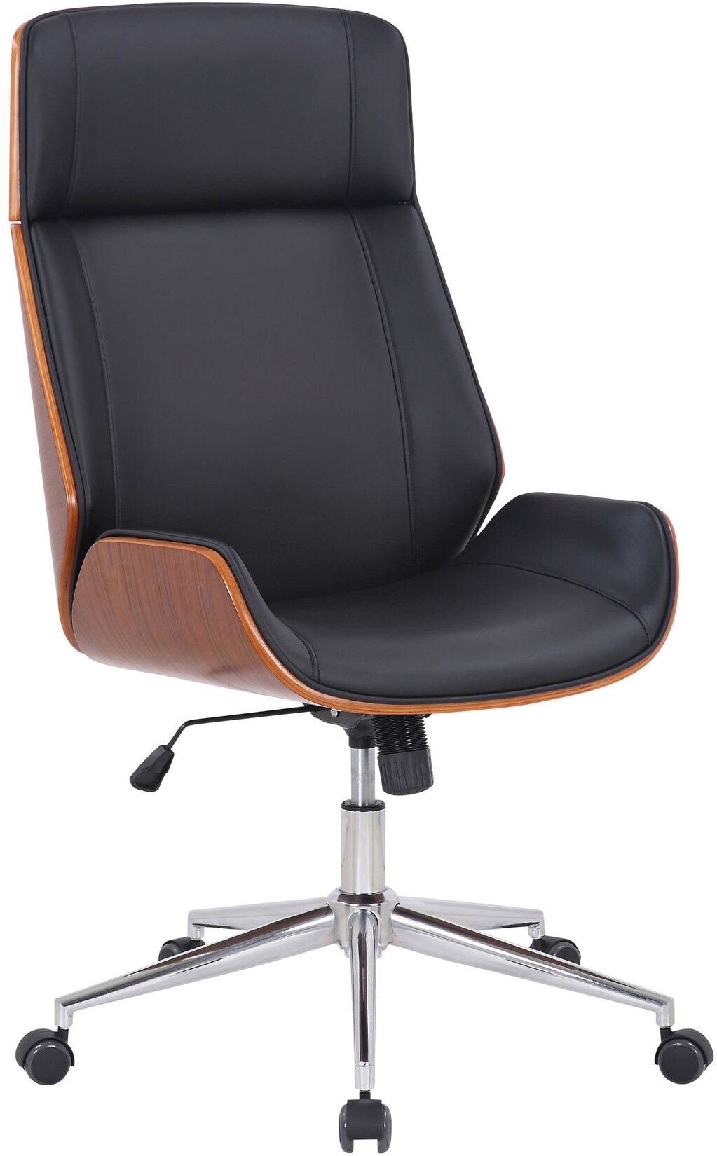 CLP Bürostuhl ergonomisch mit Armlehne Varel, Schreibtischstuhl mit modern drehbar und höhenverstellbar Gestell, Rückenlehne kippbar