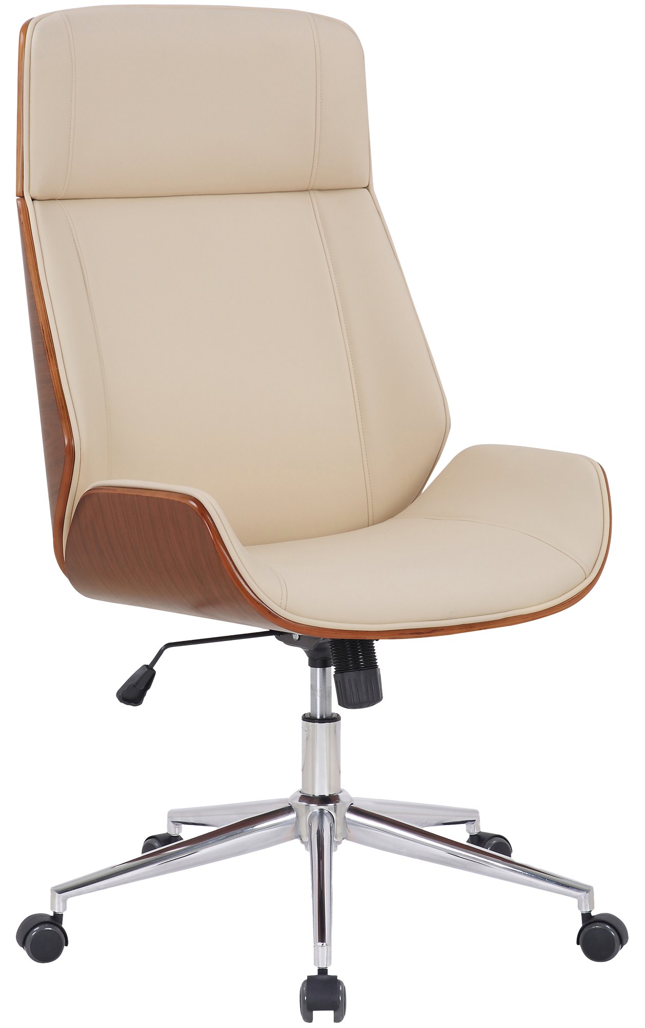 CLP B&uuml;rostuhl ergonomisch mit Armlehne Varel, Schreibtischstuhl mit modern drehbar und h&ouml;henverstellbar Gestell, R&uuml;ckenlehne kippbar 